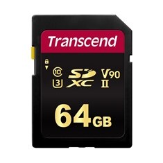 TRANSCEND SDXC 700S 64GB UHS-II U3 Class 10 (R285, W180 MB/s)