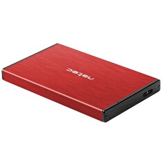 Natec external enclosure RHINO GO for 2,5'' SATA, USB 3.0, Red