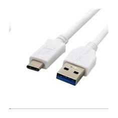 Kabel C-TECH USB 3.0 AM na Type-C kabel (AM/CM), 1m, bílý