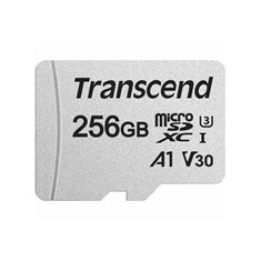TRANSCEND Micro SDXC 300S 256GB UHS-I U3 V30, s adaptérem