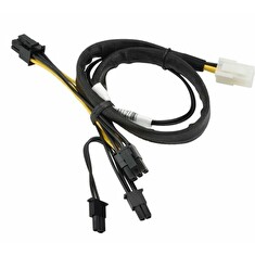 Supermicro 8-pin to two 6+2 Pin 12V GPU 40cm Power Cable