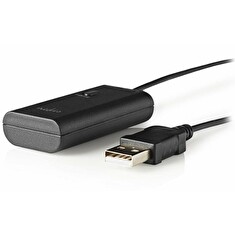 NEDIS bezdrátový audio vysílač (Transmitter)/ Bluetooth 3.0/ až 2 sluchátka/ 3,5mm jack/ USB/ černá