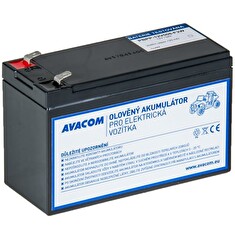 Avacom Náhradní baterie (olověný akumulátor) 12V 9Ah F2 typu HR do vozítka Peg Pérego