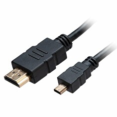 AKASA kabel HDMI na micro HDMI 4K@60Hz / AK-CBHD20-15BK / 1,5m / černý