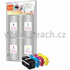 PEACH kompatibilní cartridge HP No 934XL/935XL MultiPack, Black, Cyan, Magenta, Yellow, 49 ml, 3x 12 ml