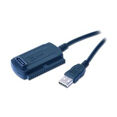 Gembird adaptér IDE 3.5'' / 2.5'' / SATA na USB 2.0 70cm, napájecí AC adaptér