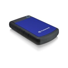 TRANSCEND 1TB StoreJet 25H3B, USB 3.0, 2.5” Externí odolný hard disk, černo/modrý