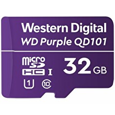 WD Purple SC QD101 WDD032G1P0C - Paměťová karta flash - 32 GB - UHS-I U1 / Class10 - microSDHC - purpurová