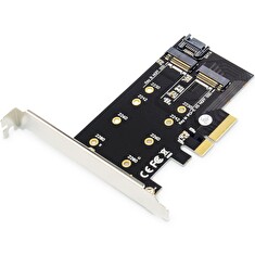 Digitus M.2 NGFF / NVMe SSD PCIexpress Add-On karta podporuje B, M a B + M Key, velikost 80,60,42 a 30 mm