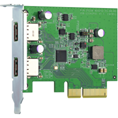 QNAP USB 3.2 Gen 2 dual-port PCIe expansion card