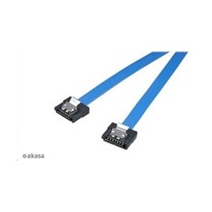 AKASA Kabel Super slim SATA3 datový kabel k HDD,SSD a optickým mechanikám, modrý, 50cm