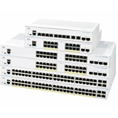 Cisco Business 350 Series 350-8T-E-2G - Přepínač - L3 - řízený - 8 x 10/100/1000 + 2 x kombinovaný Gigabit Ethernet/Gigabit SFP - Lze montovat do rozvaděče