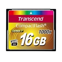 Transcend Compact Flash karta 16GB 1000x, pro průmysl. využití