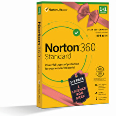 PROMO NORTON 360 STANDARD 10GB CZ 1uživ. 1 zařízení 12mesicu 1+1 ZDARMA_Box