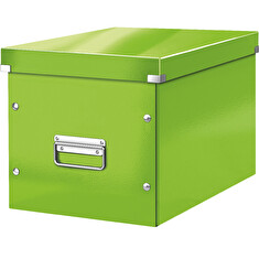 Čtvercová krabice Leitz Click&Store, velikost L (A4), zelená