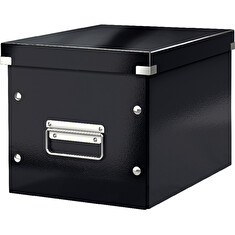 Čtvercová krabice Leitz Click&Store, velikost M (A5), černá
