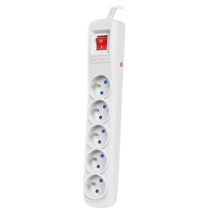 ARMAC SURGE PROTECTOR ARC5 5M 5X FRENCH OUTLETS GREY