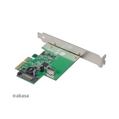 AKASA siťová karta USB 3.2 HOST card, 10Gbps USB 3.2 Gen 2, Interní, 20-pin, PCIe