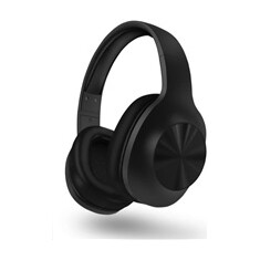 HYPERBASS bezdrátová sluchátka s mikrofonem BASS+, bluetooth, černá