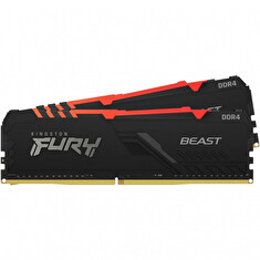 Kingston FURY Beast/DDR4/64GB/3200MHz/CL16/2x32GB/RGB/Black