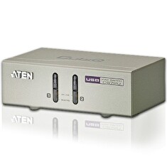 ATEN KVM switch CS-72U USB 2PC audio, with custom cables 1,2m