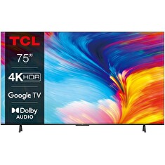 TCL 75P635 TV SMART Google TV LED 191cm/4K Ultra HD/2700 PPI/50Hz/Direct LED/HDR10/Dolby Atmos/DVB-T/T2/C/S/S2/VESA