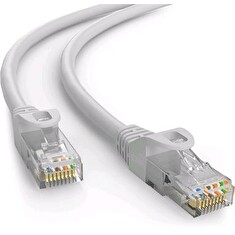 Kabel C-TECH patchcord Cat6e, UTP, šedý, 5m
