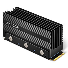 AXAGON CLR-M2XL, hliníkový pasivní chladič pro oboustranný M.2 SSD disk, výška 36 mm