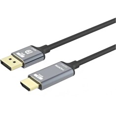 PremiumCord DisplayPort 1.4 na HDMI2.1 kabel pro rozlišení 8K@60Hz,4K@144Hz, 2m