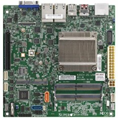 SUPERMICRO mini-ITX MB Atom x6425E (4-core), 2x DDR4 ECC SO-DIMM, 8xSATA, 1x PCI-E 3.0 x4, 4x 1GbE LAN, IPMI, bulk