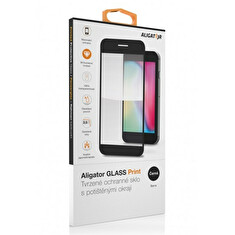 Aligator ochranné tvrzené sklo GLASS PRINT, Samsung Galaxy A14 4G/5G, černá, celoplošné lepení