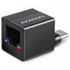 AXAGON ADE-MINIC USB-C 3.2 Gen 1 - Gigabit Ethernet MINI síťová karta, Realtek 8153, auto instal