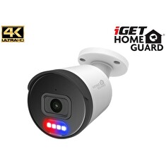 iGET HGNHK938CAM - UltraHD 4K PoE IP kamera, SMART detekce, IP66, zvuk, noční přísvit 40m, ONVIF 2.6