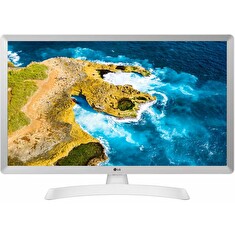 LG TV monitor IPS 28TQ515S / 1366x768 / 16:9 /1000:1/14ms/250cd/ HDMI/ USB/repro/WIFI/TV tuner/webOS/ bílý