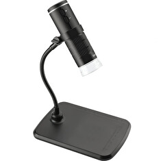 W-star Digitální WiFi mikroskop WSF210, FHD 1000x, přísvit stojan černá Android, Win, Mac