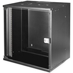 DIGITUS DN-49207 Nástěnná skříň 19" 12U, SOHO PRO 595 x 540 x 400 mm, černá (RAL 9005)