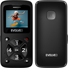 EVOLVEO EasyPhone ID, mobilní telefon pro seniory, černá