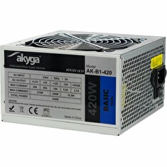 Akyga ATX Zdroj 420W Basic ventiláror 12cm P4 3xSATA