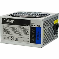 Akyga ATX Zdroj 400W Basic ventiláror 12cm P4 3xSATA