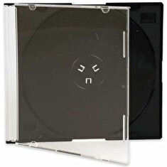COVER IT box jewel + tray/ plastový obal na CD/ slim/ 5,2mm/ černý