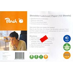 PEACH Olejový papír pro údržbu skartovaček Shredder Service Kit PS100-00