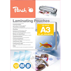 PEACH laminovací folie A3 (303x426mm) Laminating Pouch, 125mic, 25ks