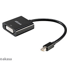 AKASA - adaptér miniDP na DVI - 20 cm