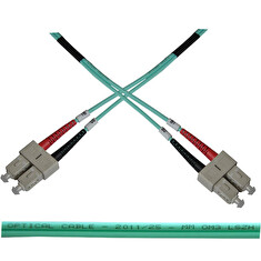 Optický patch kabel duplex SC-SC 50/125 MM 2m OM3