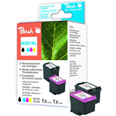 Inkoust Peach CH564EE + CH563EE No.301XL Combi Pack kompatibilní barevný a černý PI300-399 pro HP DJ 1000, 1050, 1055, 2
