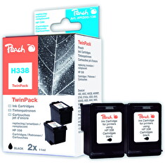 Inkoust Peach 2xC8765E, No.338 Twin Pack kompatibilní černý PI300-136 pro HPDJ 460, 5745, 6540, 9800, OJ 100, 6205, 7310