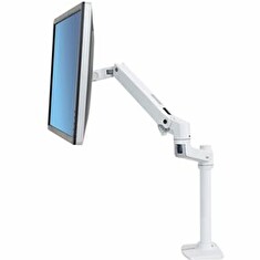 Ergotron LX Desk Mount Monitor Arm, Tall Pole - Montáž na stůl pro obrazovka - hliník, ocel - bílá - velikost obrazovky: až do 32"