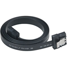 AKASA Kabel Super slim SATA3 datový kabel k HDD,SSD a optickým mechanikám, černý, 30cm