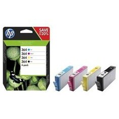 HP HP 364 CMYK Ink Cartridge Combo 4-Pack, N9J73AE /náhrada za J3M82AE/
