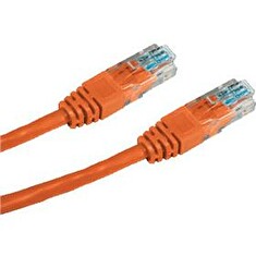 DATACOM patch cord UTP cat5e 0,5M oranžový